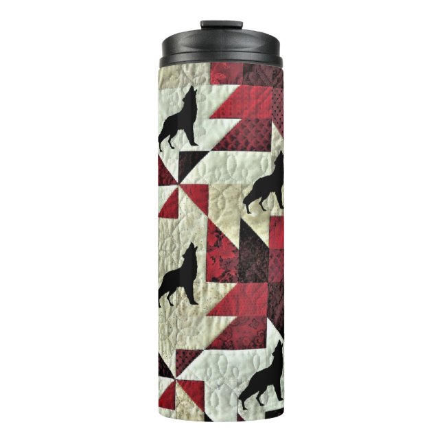 Garrafa Térmica Howling Wolf Quilt (Frente)