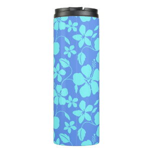 GARRAFA TÉRMICA HULA HAVAIANA (HIBÍSCO) PERIWINKLE/TEAL