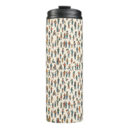 Garrafa Térmica Humans Pattern