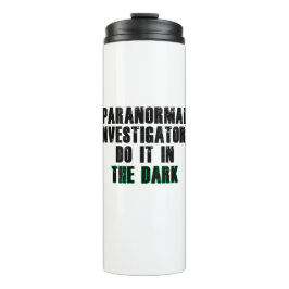 Garrafa Térmica Humor dos Investigadores Paranormais (Preto)