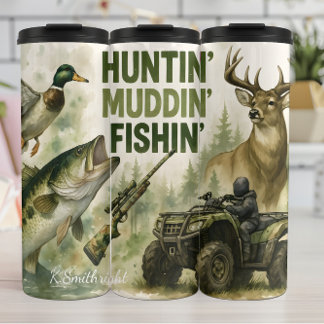 Garrafa Térmica Huntin' Muddin' Fishin'Outdoor
