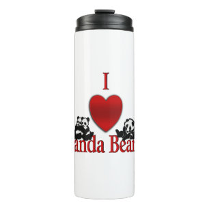 Garrafa Térmica I Heart Panda Bears