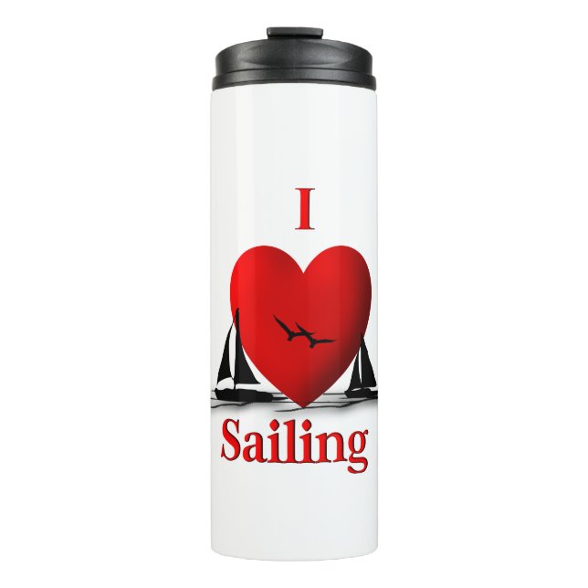 Garrafa Térmica I Heart Sailing (Frente)