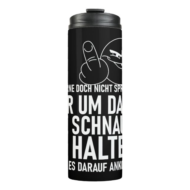 GARRAFA TÉRMICA ICH LERNE DOCH NICHT SPRECHEN (Frente)