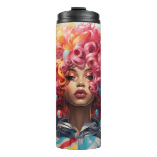 Garrafa Térmica Iconic Painterly Afro Girl Tumbler