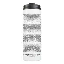 Garrafa Térmica If- Poem by Rudyard Kipling (No Kipling Picture)