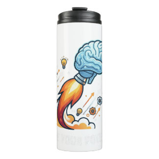 Garrafa Térmica Ignite Your Potential Rocket Brain Motivational Gr