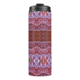 Garrafa Térmica Ikat Folha de Bronze