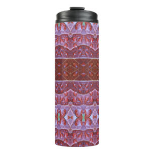Garrafa Térmica Ikat Folha de Bronze