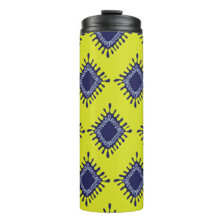 Garrafa Térmica Ikat Tribal: Padrão Moderno Na moda.