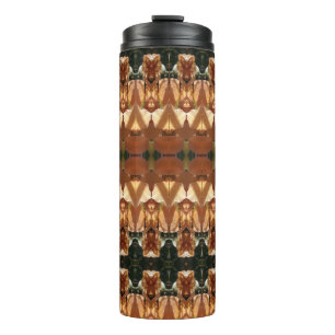 Garrafa Térmica Ikat Verde e Amber