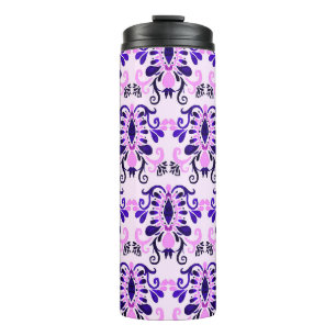 Garrafa Térmica Ikat Watercolor: Étnica Tribal Sem Olhos