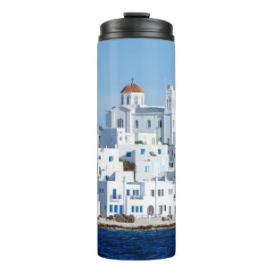 Garrafa Térmica Ilha de Paros com a aldeia de naoussa