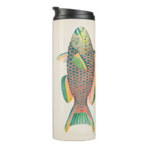 Ilustração Científica Dos Peixes Vintage