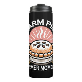 Garrafa Térmica Ilustração da tarte: Momentos Quentes de Tempos Qu