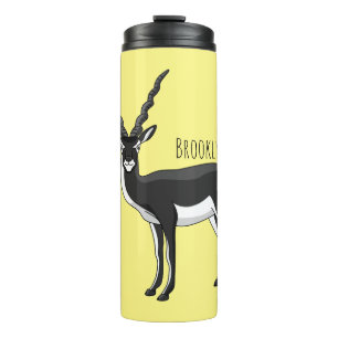 Garrafa Térmica Ilustração de antílope Blackbuck