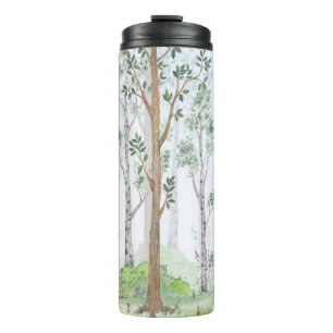 Garrafa Térmica Ilustração de aquarela — Floresta de fada. i Crian