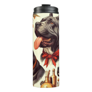 Garrafa Térmica Ilustração de Corso de Cana Vintage