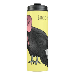 Garrafa Térmica Ilustração de desenho animado de aves condor da Ca