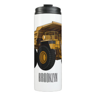 Garrafa Térmica Ilustração de desenho animado de caminhão Haul