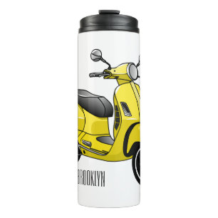 Garrafa Térmica Ilustração de desenho animado de motocicleta