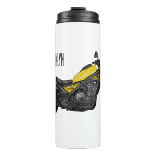Garrafa Térmica Ilustração de desenho animado de motociclo cruzado