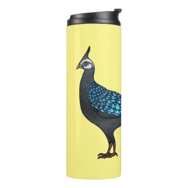Garrafa Térmica Ilustração de desenho animado de pheasant pheasant (Giro à esquerda)