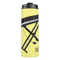 Ilustração de desenho de piano de teclado