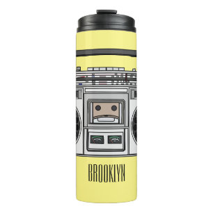 Garrafa Térmica Ilustração de desenho de rádio