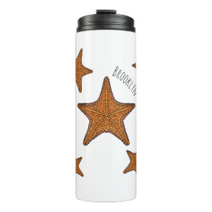 Garrafa Térmica Ilustração de desenho de Starfish