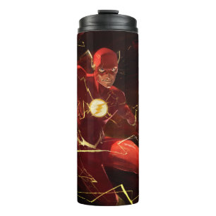 Garrafa Térmica Ilustração Flash de Crise Infinita