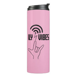 Garrafa Térmica ILY Vibes - Design ASL
