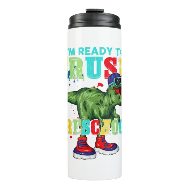 Garrafa Térmica I'm Ready To Crush Second Grade Dinosaur Back To S (Frente)