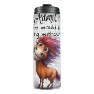 Garrafa Térmica 🐴 IMAGEM COM ELE PENSA NO TÚMULO Térmico
