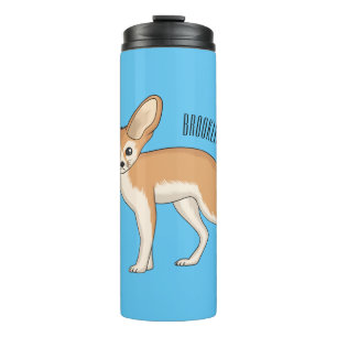Garrafa Térmica Imagem de desenho animado de fennec fox