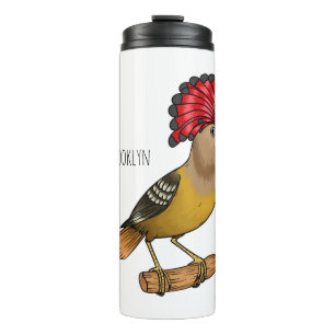 Garrafa Térmica Imagem de desenho animado real de aves apanhadoras