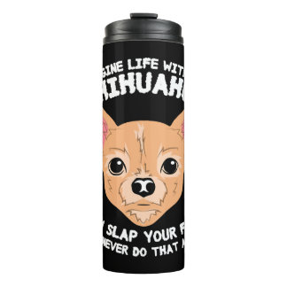 Garrafa Térmica Imagine A Vida Sem O Cão Chihuahua