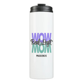 Garrafa Térmica Impressão da Mãe de Legite Real (Roxo e Teal)