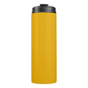 Garrafa Térmica Impressão de Cor Sólida Amarelo Sunny Daylily