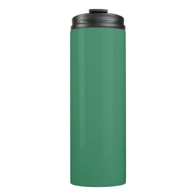 Garrafa Térmica Impressão de Cor Sólida Verde do Shamrock (Frente)