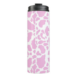 Garrafa Térmica Impressão de Vaca Rosa