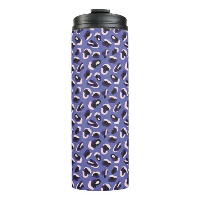 Garrafa Térmica Impressão em Abstrato Roxo Muito Peri (Frente)