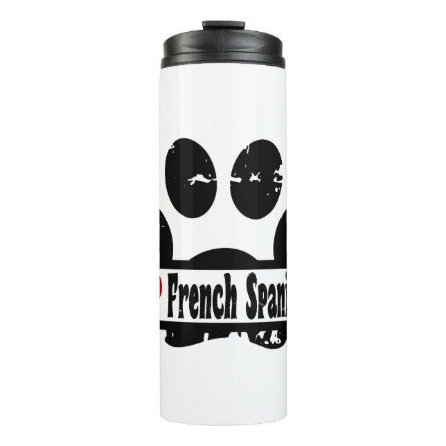 Garrafa Térmica Impressão em Pata Espanhola Francesa (Frente)