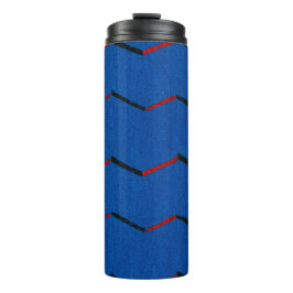 Garrafa Térmica Impressão em xilogravura de tecido japonês vintage