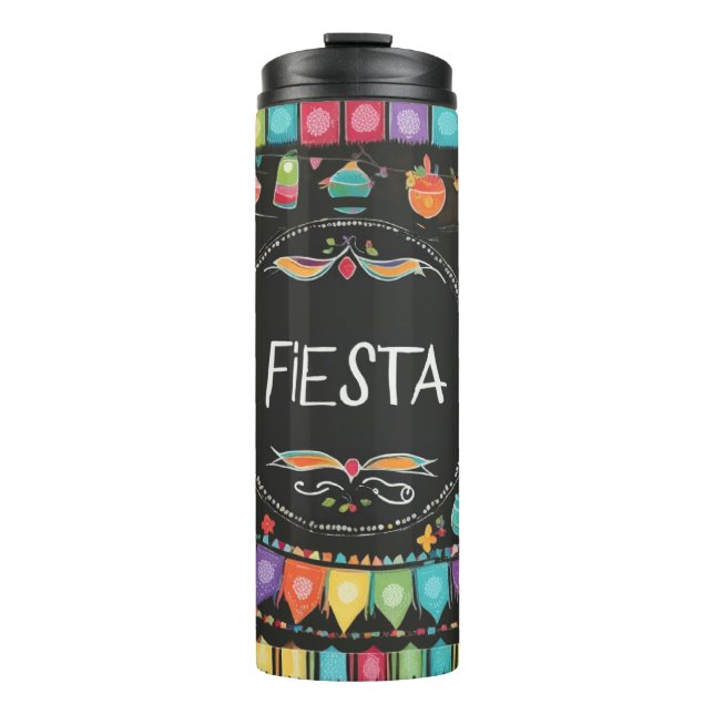 Garrafa Térmica Impressão Fiesta Fun (Frente)