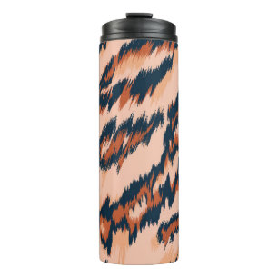 Garrafa Térmica Impressão Leopardo: Design sem costura têxtil.