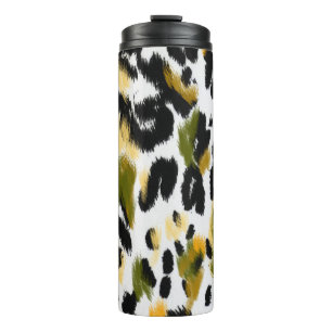 Garrafa Térmica Impressão Leopardo: Fundo de Textura Animal