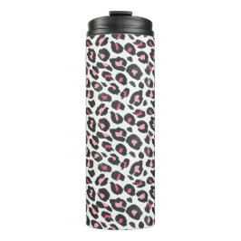 Garrafa Térmica Impressão leopardo, impressão de guepardas, rosa, 