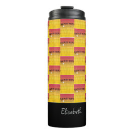 Garrafa Térmica Impressionante Arte Africana, Tropical Summer Vibe