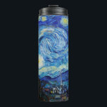 Garrafa Térmica Impressionismo Vincent Van Gogh Starry Night<br><div class="desc">Impressionismo Vincent Van Gogh Starry Night Significando Famoso Design de Artes Visuais apresenta um excelente exemplo de expressão trabalho de arte. Este Impressionismo Vincent Van Gogh Starry Night Significando Famoso Design de Artes Visuais reflete a essência do artista e o período de tempo criado. Perfeito para entusiastas da arte de...</div>